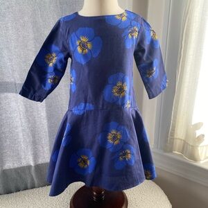 Tea Collection Himalayan Poppy Navy/Blue Party Dress